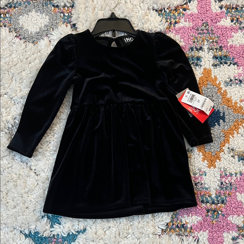 INC International Concepts Kids Midnight Velvet Dress